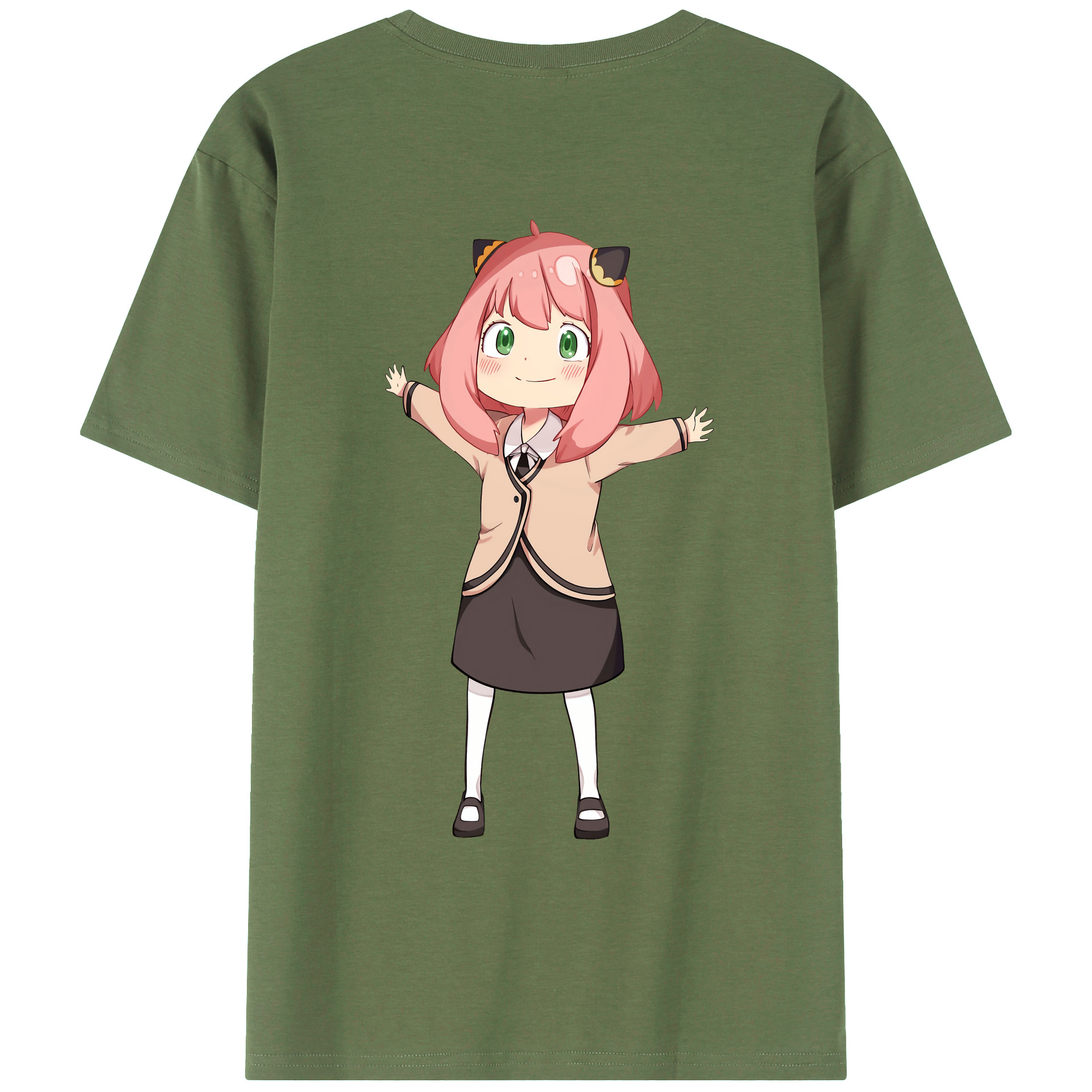 （画像用） SPY×FAMILY间谍家家酒 綿100％ メンズ半袖Tシャツ（バックプリント） 通気性